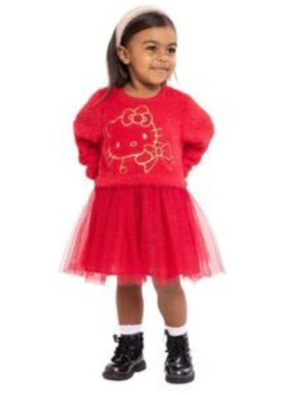NWT- Hello Kitty Toddler Girls Knit Tutu Dress Size 12M